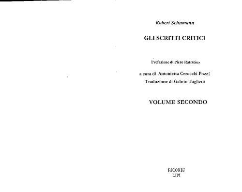 Scritti Critici