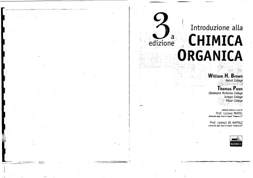 Introduzione Alla Chimica Organica