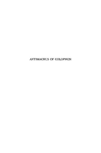 Antimachus of Colophon