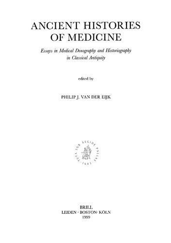 Ancient Histories of Medicine