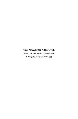 The Poetics Of Aristotle And The Tractatus Coislinianus