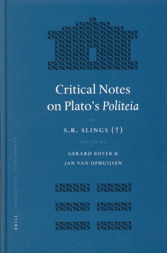 Critical Notes on Plato's Politeia (Mnemosyne, Bibliotheca Classica Batava Supplementum) (Mnemosyne, Bibliotheca Classica Batava Supplementum)