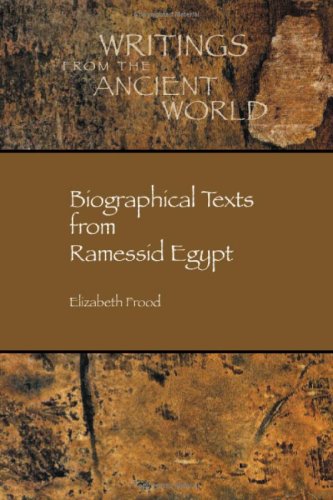 Biographical Texts from Ramessid Egypt