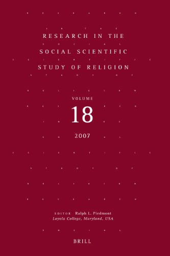 Research In The Social Scientific Study Of Religion