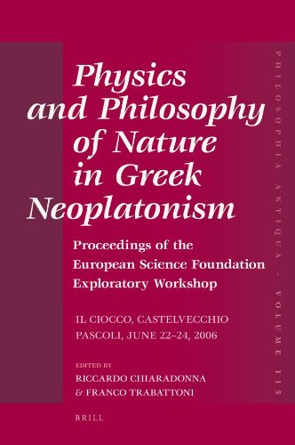 Physics And Philosophy Of Nature In Greek Neoplatonism (Philosophia Antiqua)