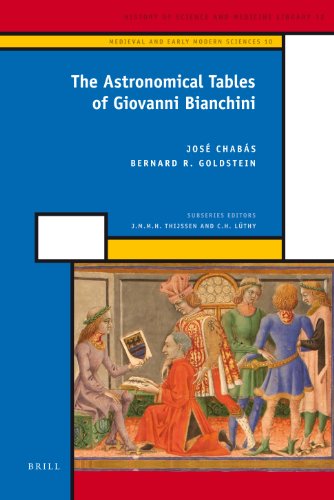 The Astronomical Tables Of Giovanni Bianchini