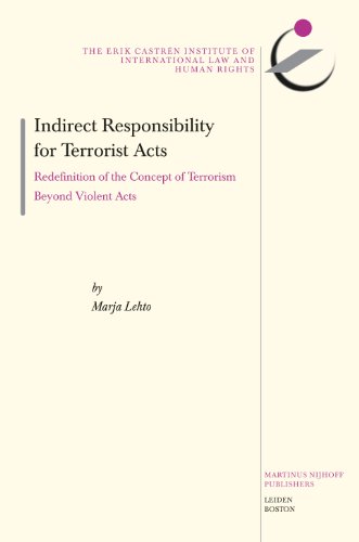 Indirect Responsibility For Terrorist Acts (The Erik Castren Institute Monographs On International Law And Human Rights)