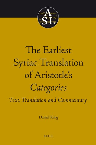 The Earliest Syriac Translation Of Aristotle's Categories