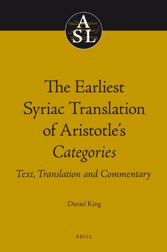 The Earliest Syriac Translation of Aristotle's Categories