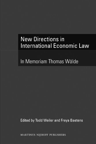 New Directions in International Economic Law