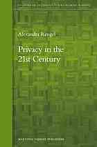 Privacy in the 21st Century