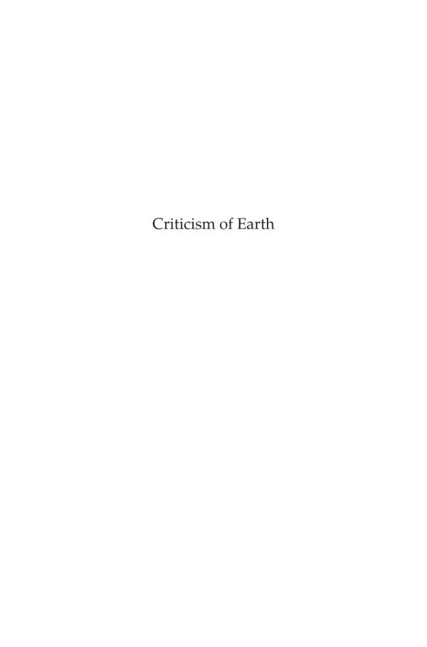 Criticism of Earth