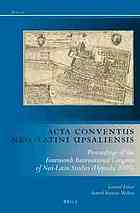 Acta conventus neo-latini upsaliensis : proceedings of the Fourteenth International Congress of Neo-Latin Studies (Uppsala 2009); [acta conventus neo-latini, Vol. 14]. Vol. 1 ...