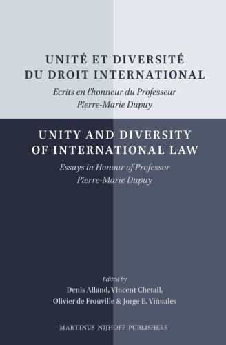 Unit' Et Diversit' Du Droit International/Unity and Diversity of International Law