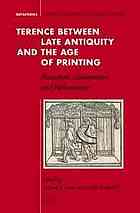 Terence Between Late Antiquity and the Age of Printing