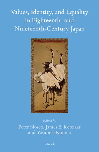 Values, Identity, and Equality in Eighteenth- And Nineteenth-Century Japan