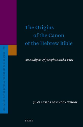 The Origins of the Canon of the Hebrew Bible