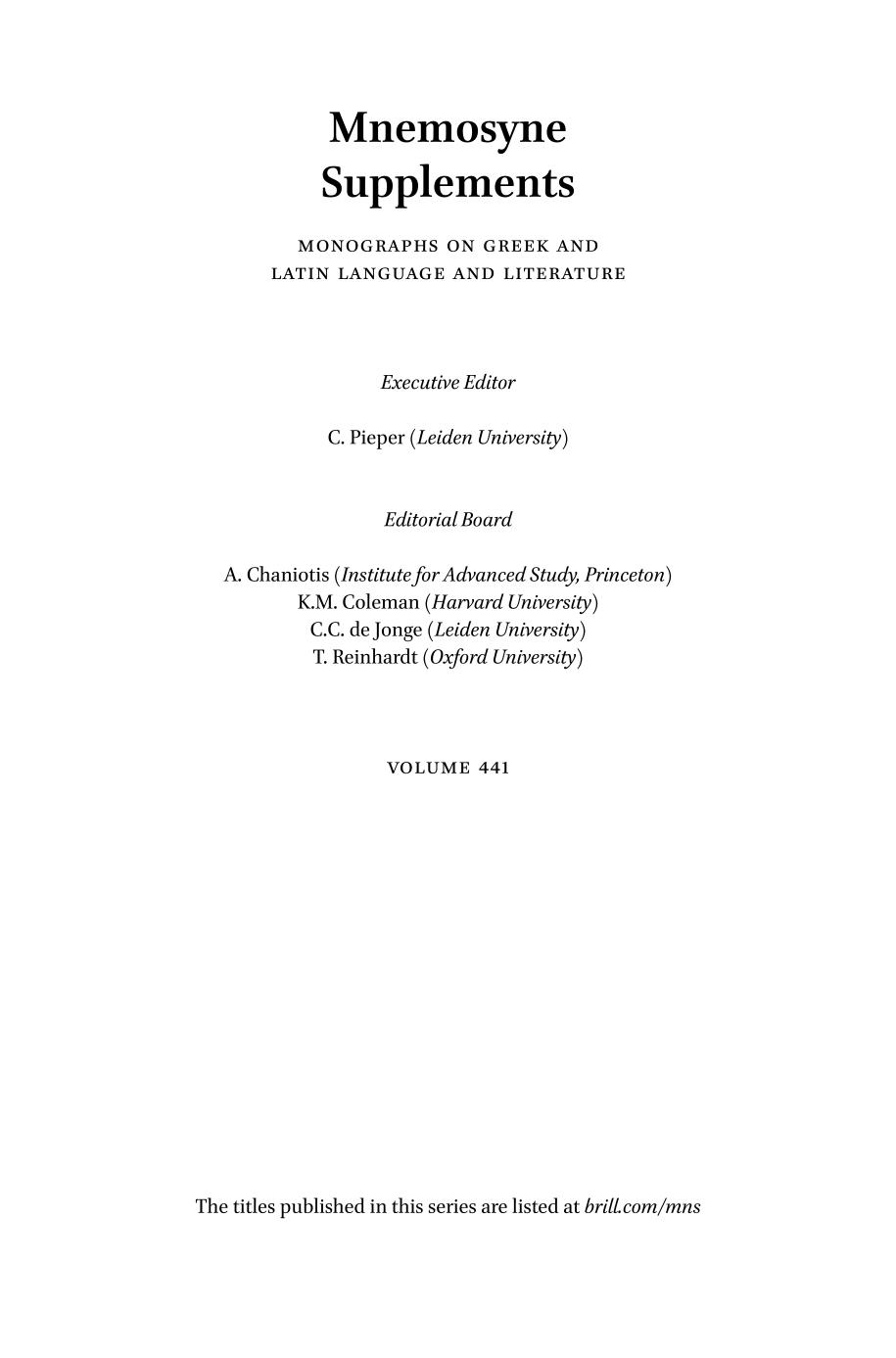 The myth of Lycurgus in Aeschylus, Naevius, and beyond