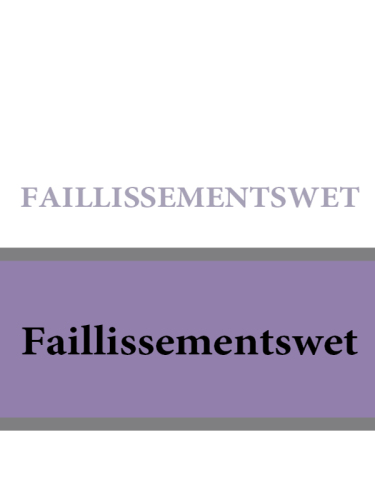 The Dutch bankruptcy act : de faillissementswet in het Engels vertaald