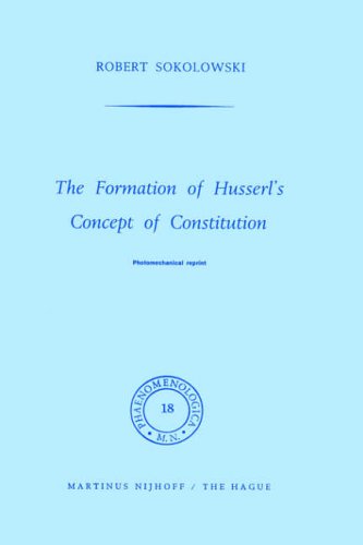 The Formation of Husserl's Concept of Constitution