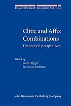 Clitic and Affix Combinations