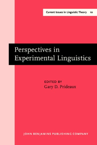 Perspectives in Experimental Linguistics