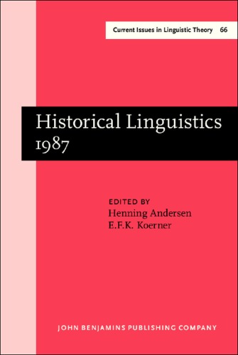 Historical Linguistics 1987