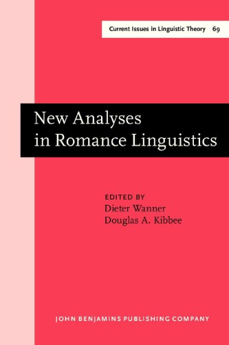 New Analyses in Romance Linguistics