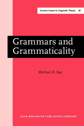 Grammars and Grammaticality