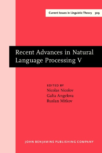 Recent Advances in Natural Language Processing V