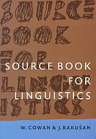 Source Book for Linguistics
