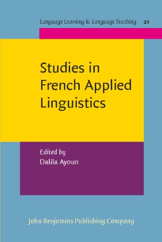 Studies in French Applied Linguistics