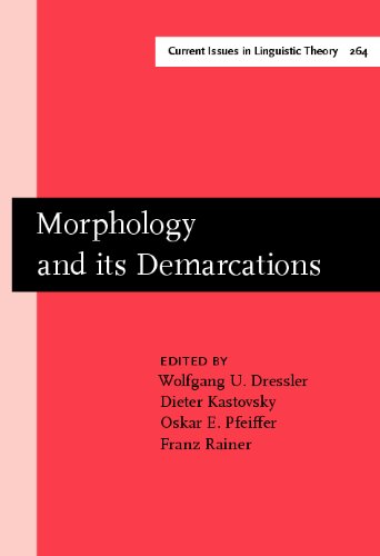 Morphology and Its Demarcations