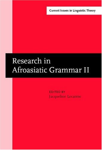 Research in Afroasiatic Grammar II