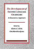 The Development of Second Language Grammars