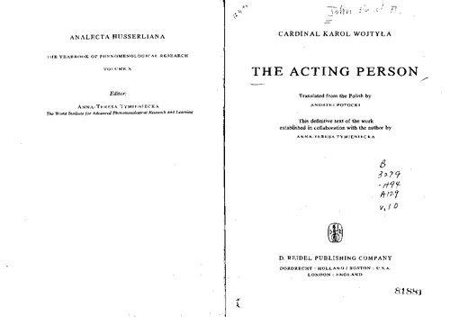 The Acting Person