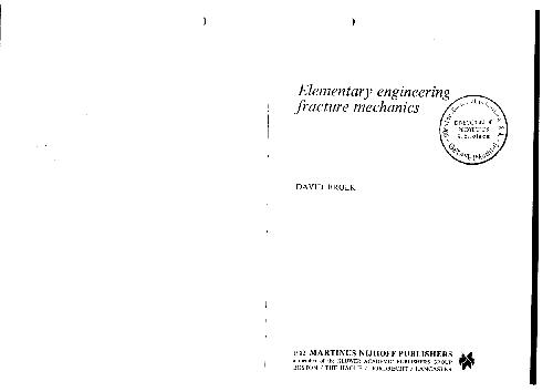 Elementary Engineering Fracture Mechanics