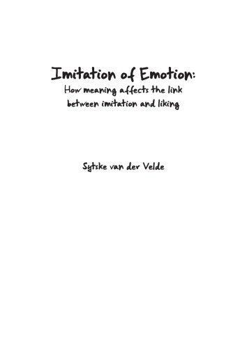 Imitation of emotion: how meaning affects the link between imitation and liking