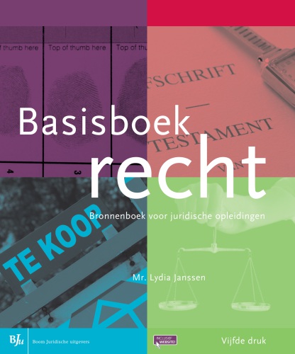 Basisboek recht bronnenboek voor juridische opleidingen