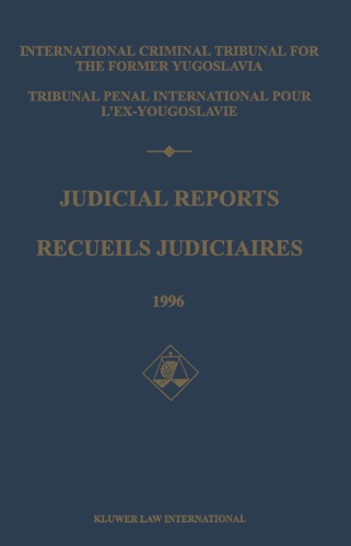 Judicial Reports / Recueils Judiciaires, 1996