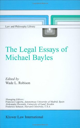 The Legal Essays of Michael Bayles