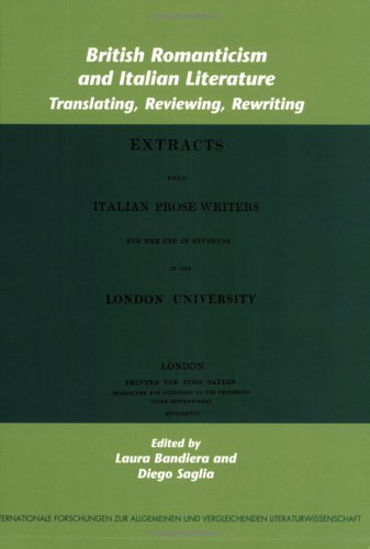 British Romanticism And Italian Literature