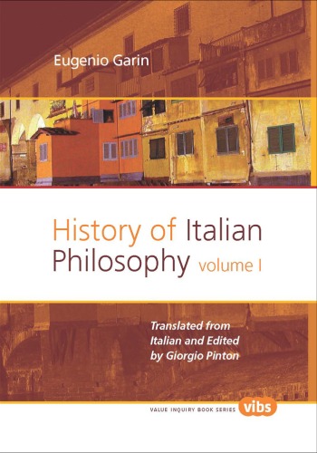 History of Italian Philosophy. 2 volume set