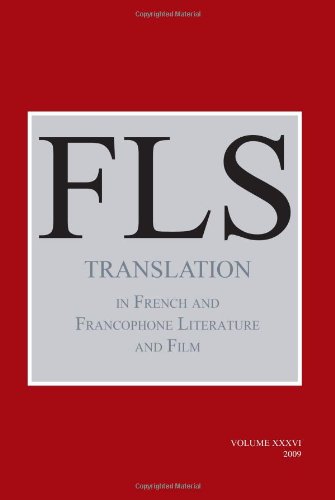 Translation In French And Francophone Literature And Film. (French Literature)