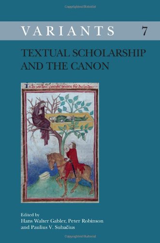 Textual Scholarship and the Canon