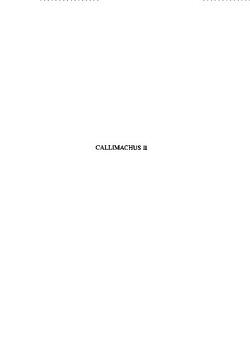 Callimachus Ii