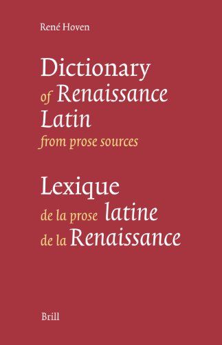 Lexique de la prose latine de la Renaissance