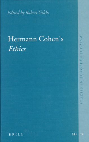 Hermann Cohen's Ethics