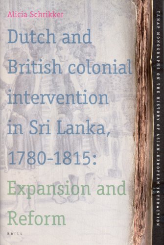 Dutch and British Colonial Intervention in Sri Lanka, 1780-1815