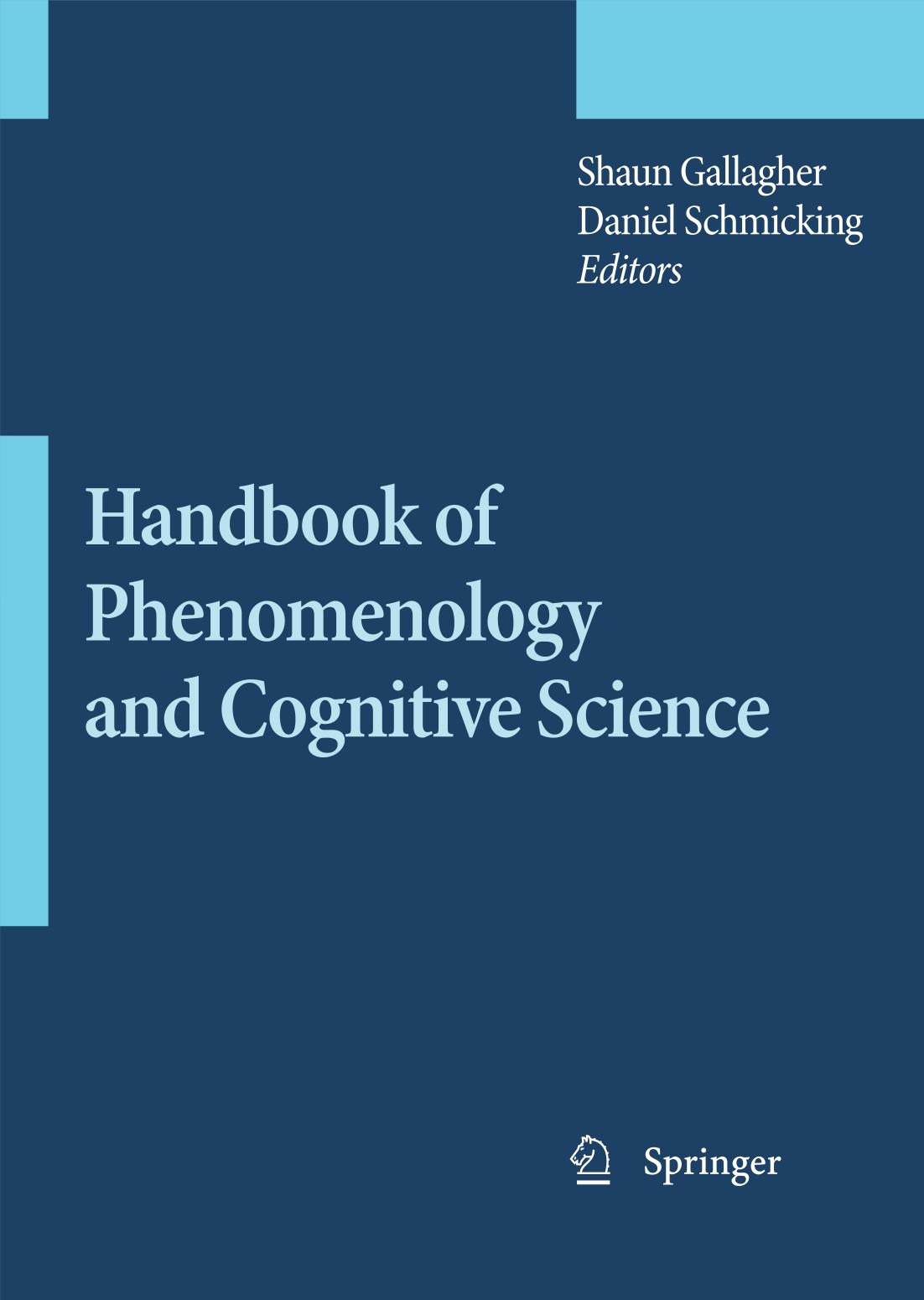 Handbook of Phenomenology and Cognitive Science